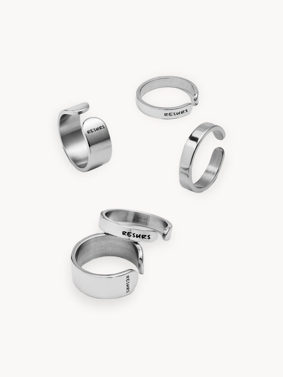 Набор колец RESURS, размер 16, стальной
