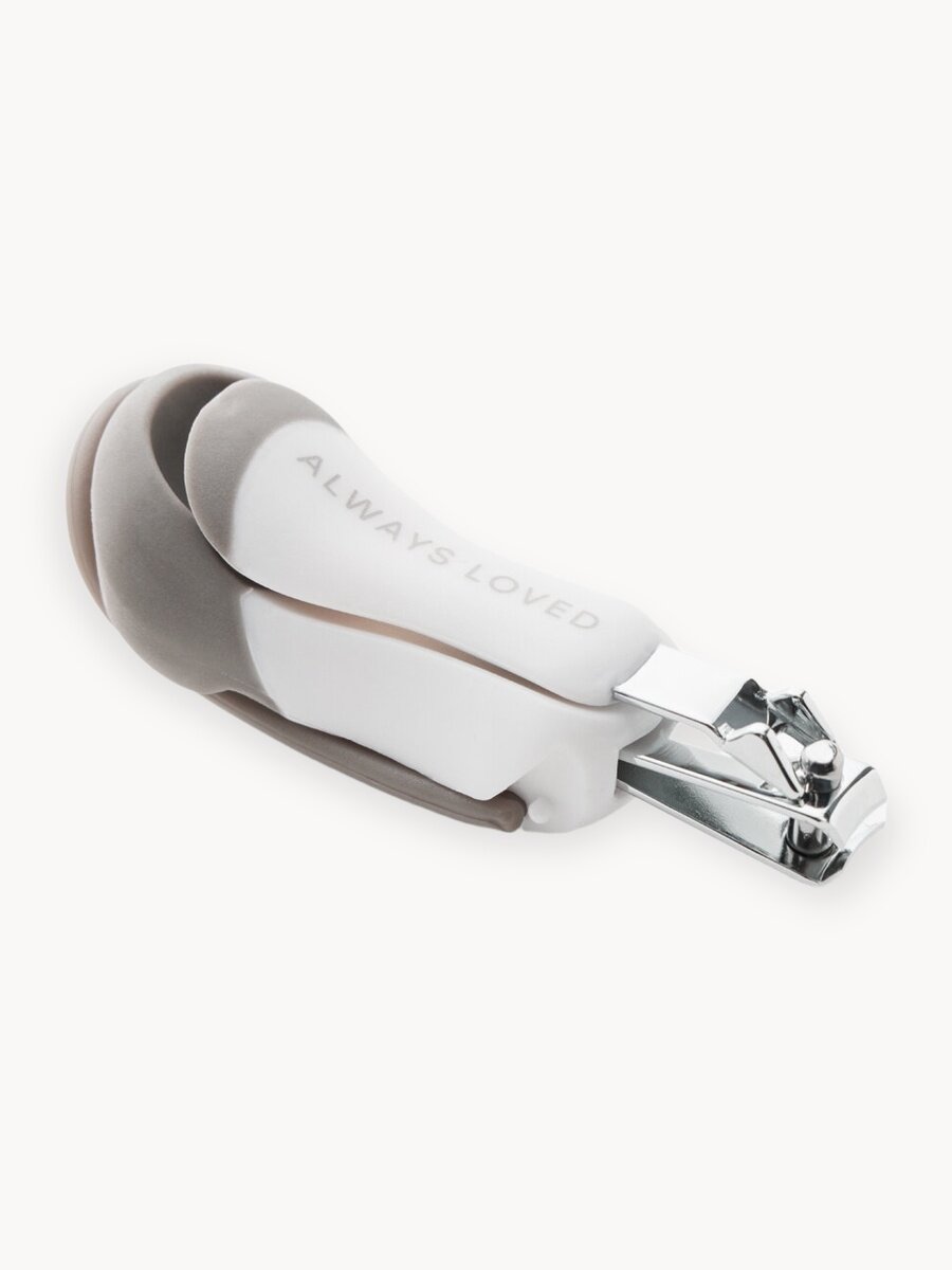 17015, Щипчики для ногтей детские Happy Baby, кусачки для новорожденных, книпсер, клиппер для ногтей, темно-серые