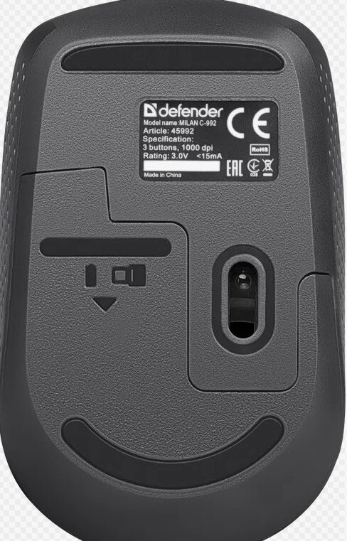 Беспроводной комплект клавиатура и мышь Defender Milan C-992 черный — фото 1