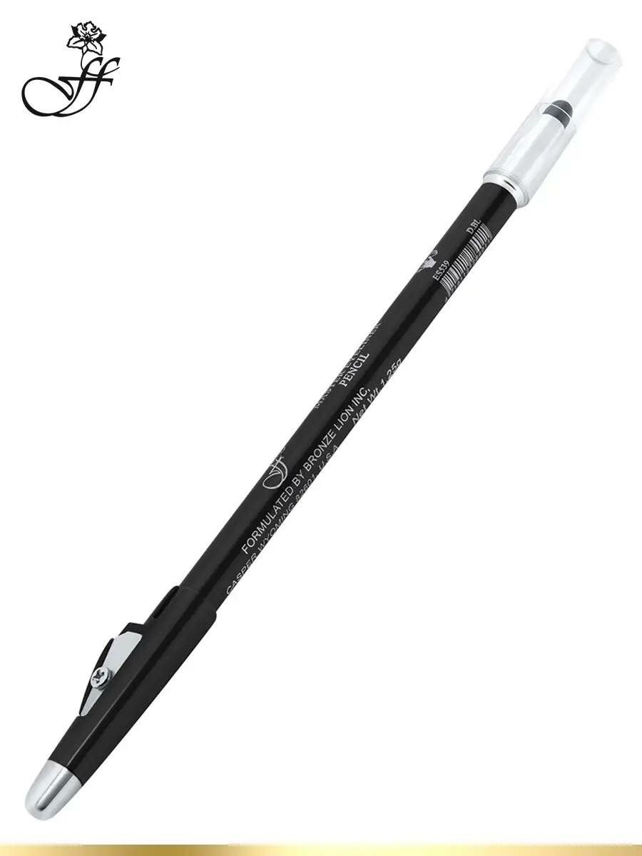 Карандаш для глаз Ffleur ES539 "Master pencil" #BLACK, с растушкой и точилкой, 1,25 гр — фото 1