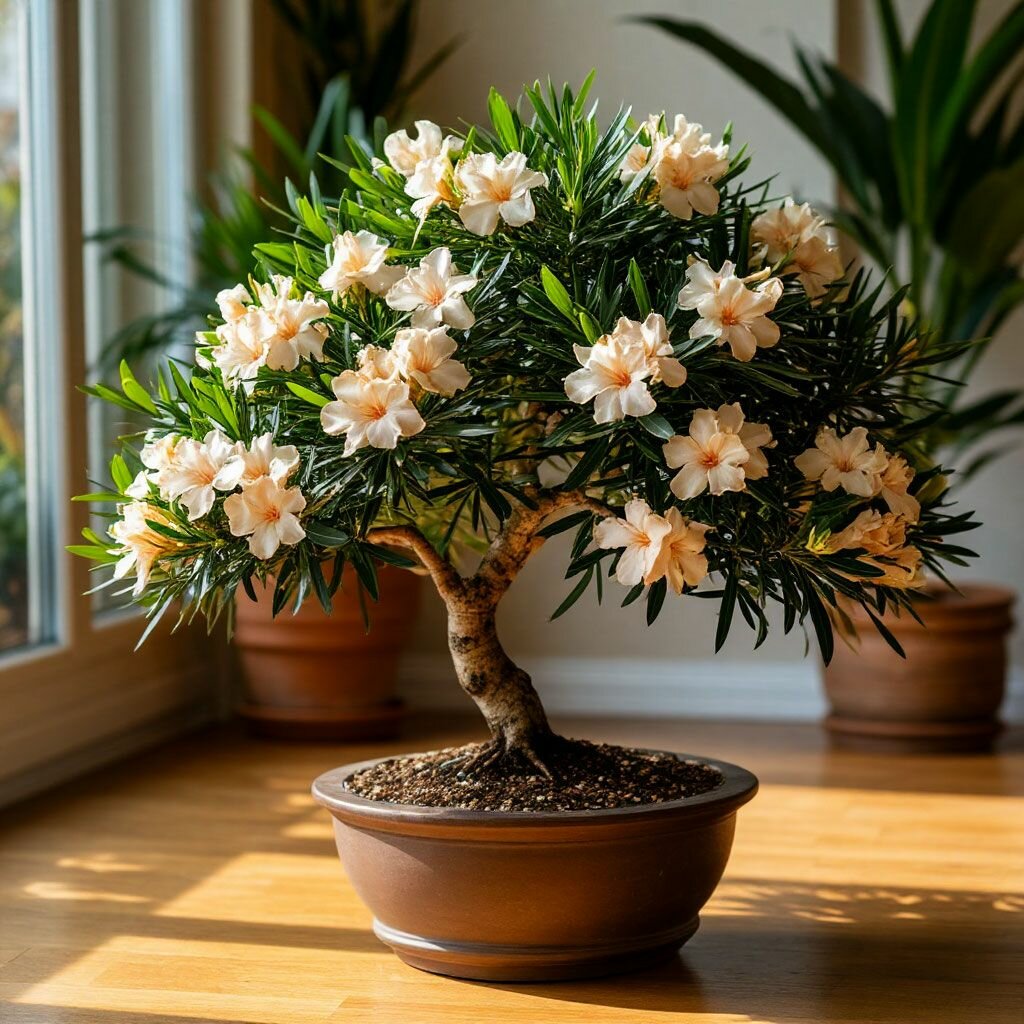 Олеандр кремовый бонсай семена