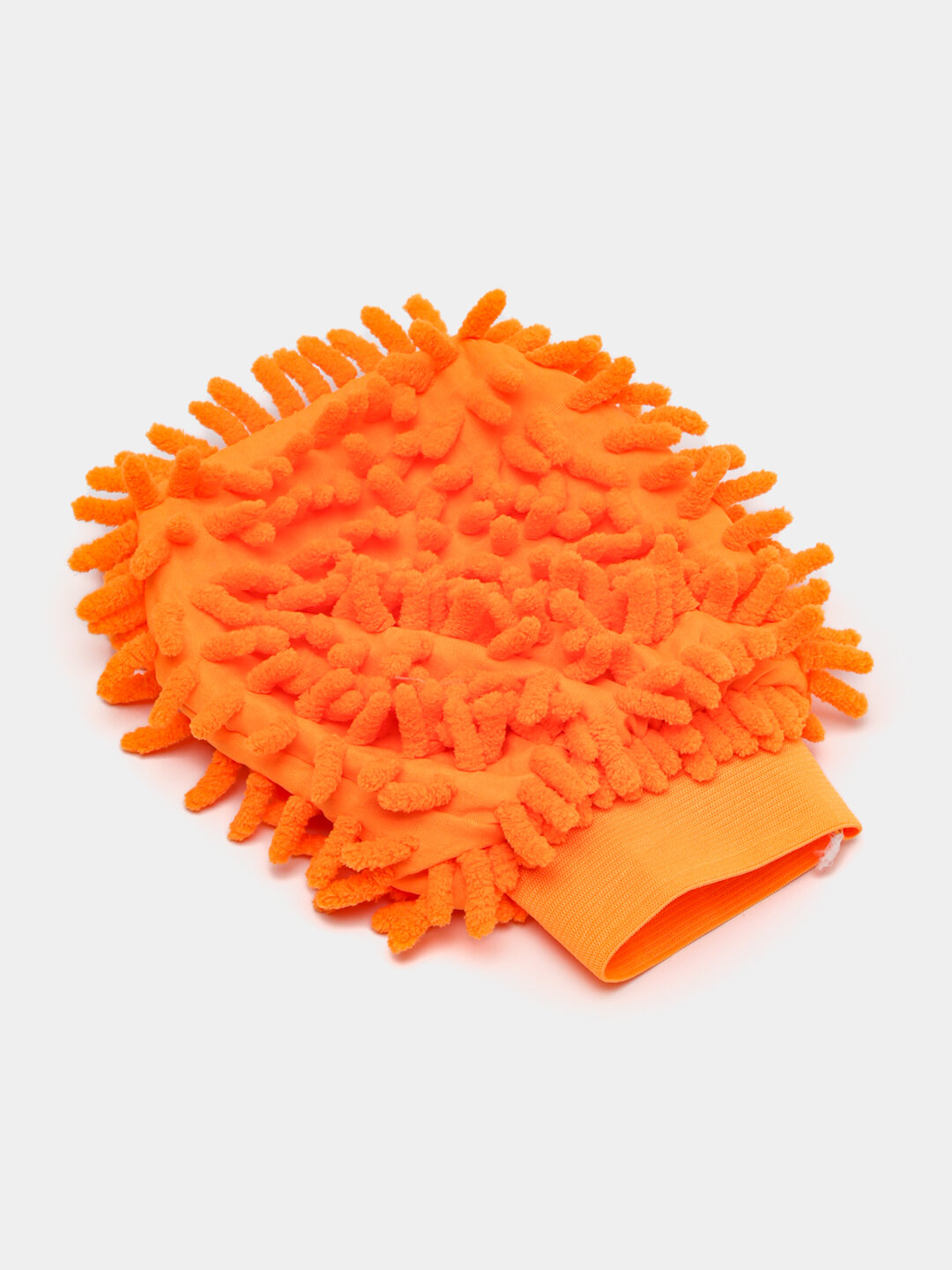 Перчатки для мойки автомобиля "Orange", варежка с синелью и кораллом
