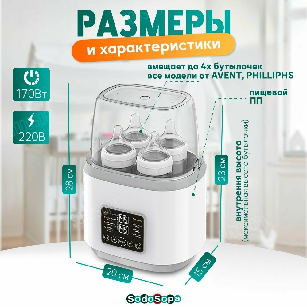 Картинки Стерилизатор для бутылочек 8в1