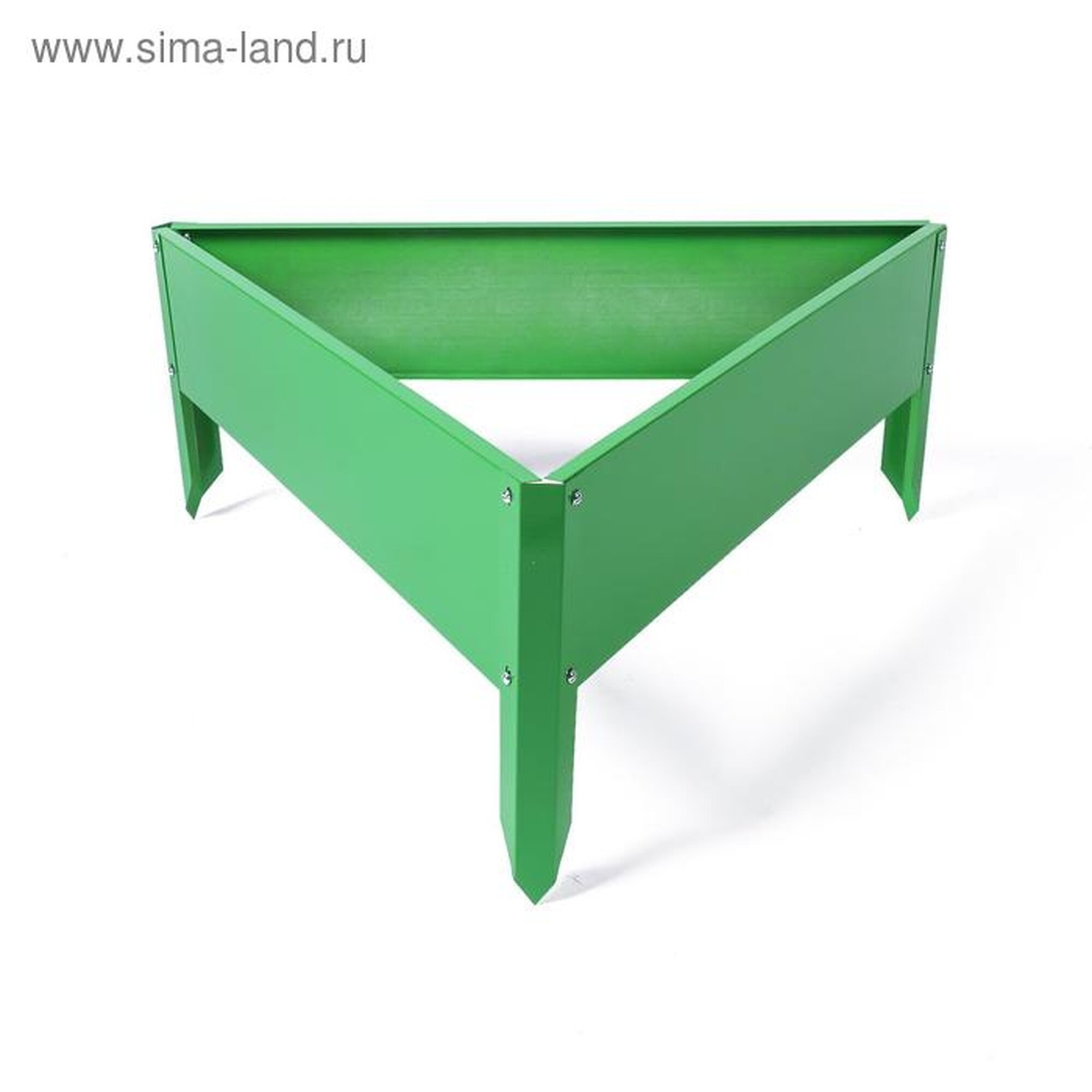 Клумба оцинкованная 70 × 15 см ярко–зелёная «Терция» Greengo