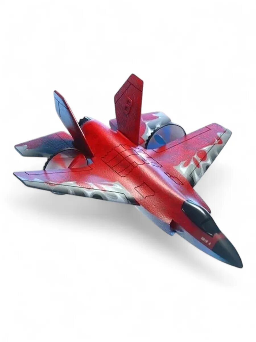 Радиоуправляемый самолёт CS Toys F35, светодиодная подсветка, красный — фото 1