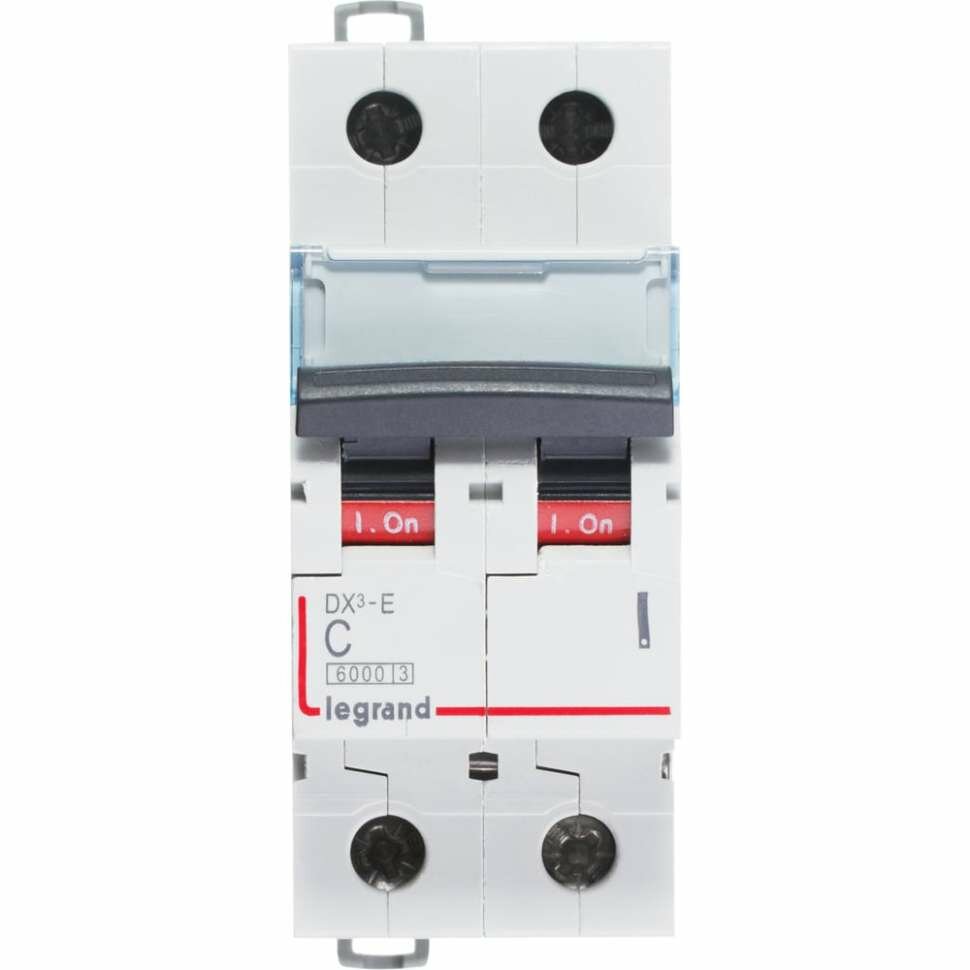 Автоматический выключатель Legrand DX3-E C25 2П 6000/6kA 407279