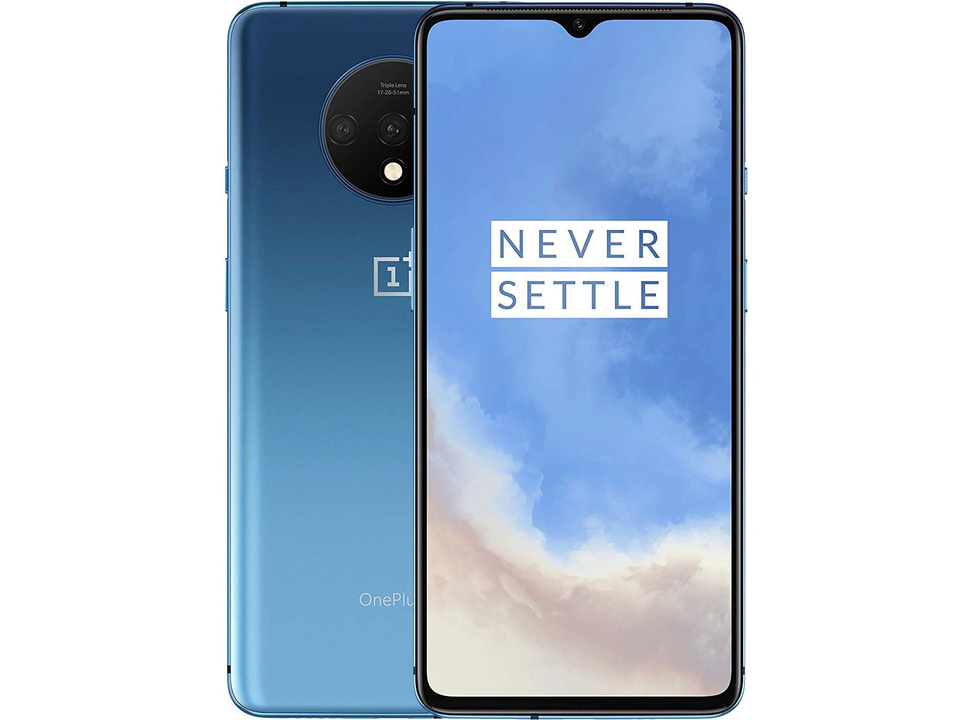 OnePlus 7T, 8/128ГБ, Глобальная версия, русский, google play синий