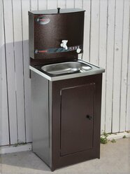 Умывальник TUNDRA, с ЭВН, нержавеющая мойка, 1250 Вт, 17 л, цвет медь