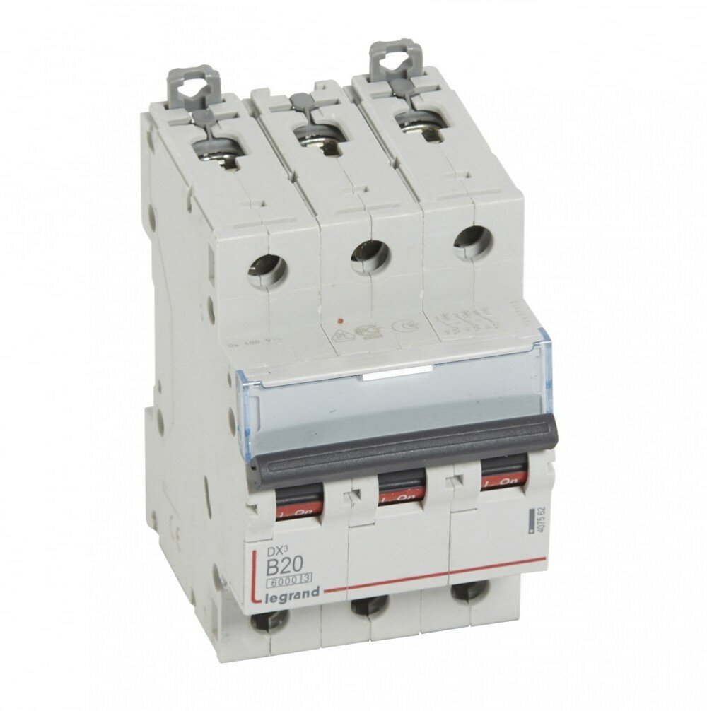 Автоматический модульный выключатель 407291 Legrand 3п C 16А 6кА DX3-E Leg 1009871