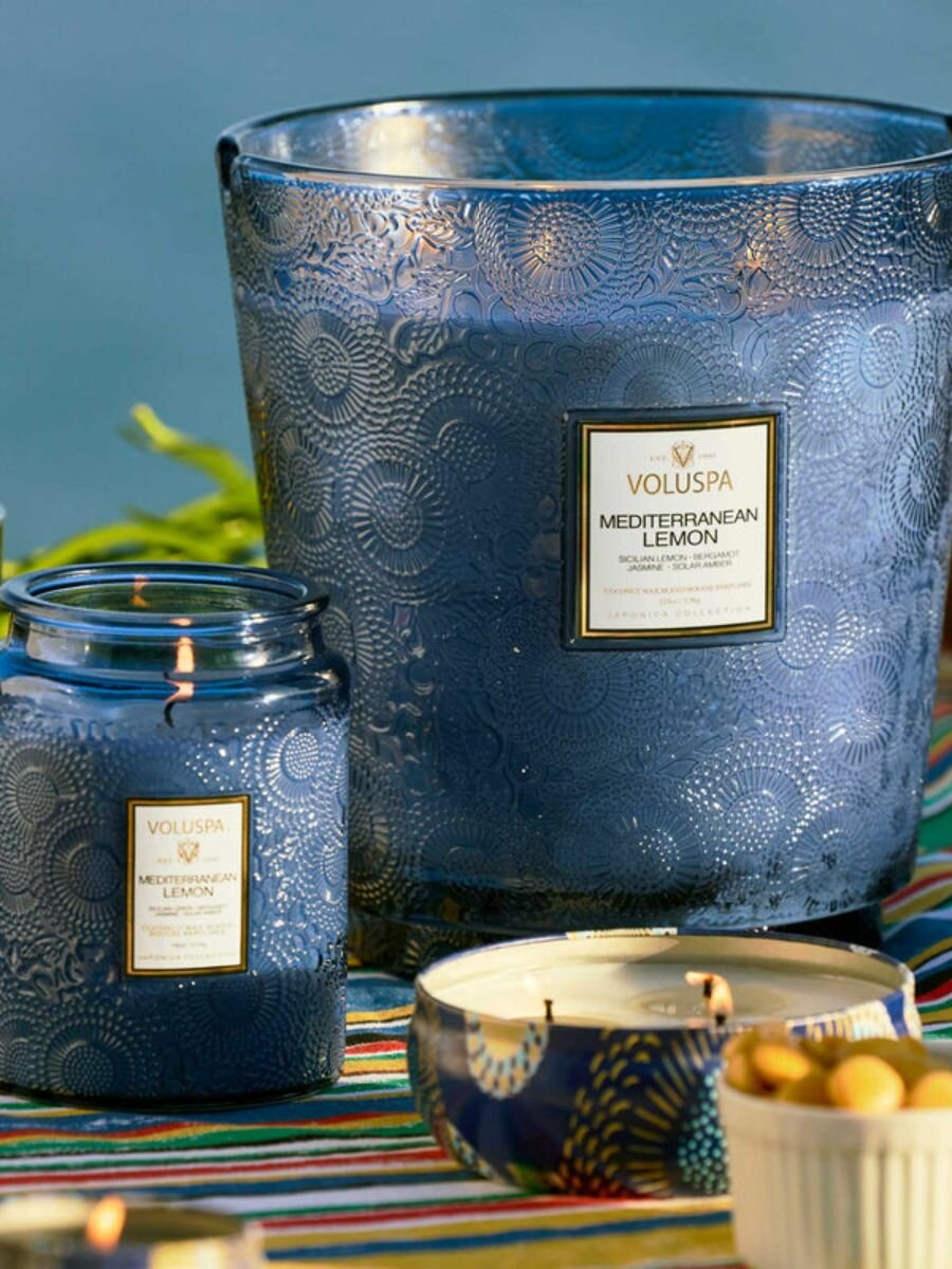 Ароматическая свеча VOLUSPA Средиземноморский лимон (Mediterranean Lemon) 340 гр — фото 1