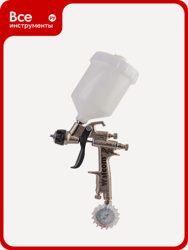 Изображение товара Краскопульт с манометром WALCOM SLIM XLIGHT S HTE 1.4 мм 823014