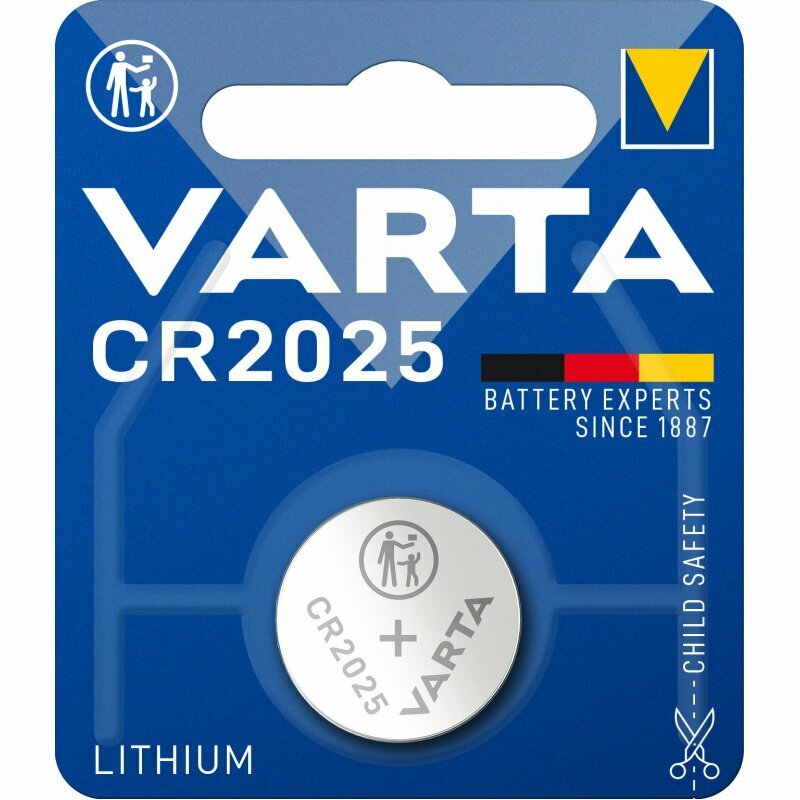 Батарейка литиевая Varta CR2025 2 шт