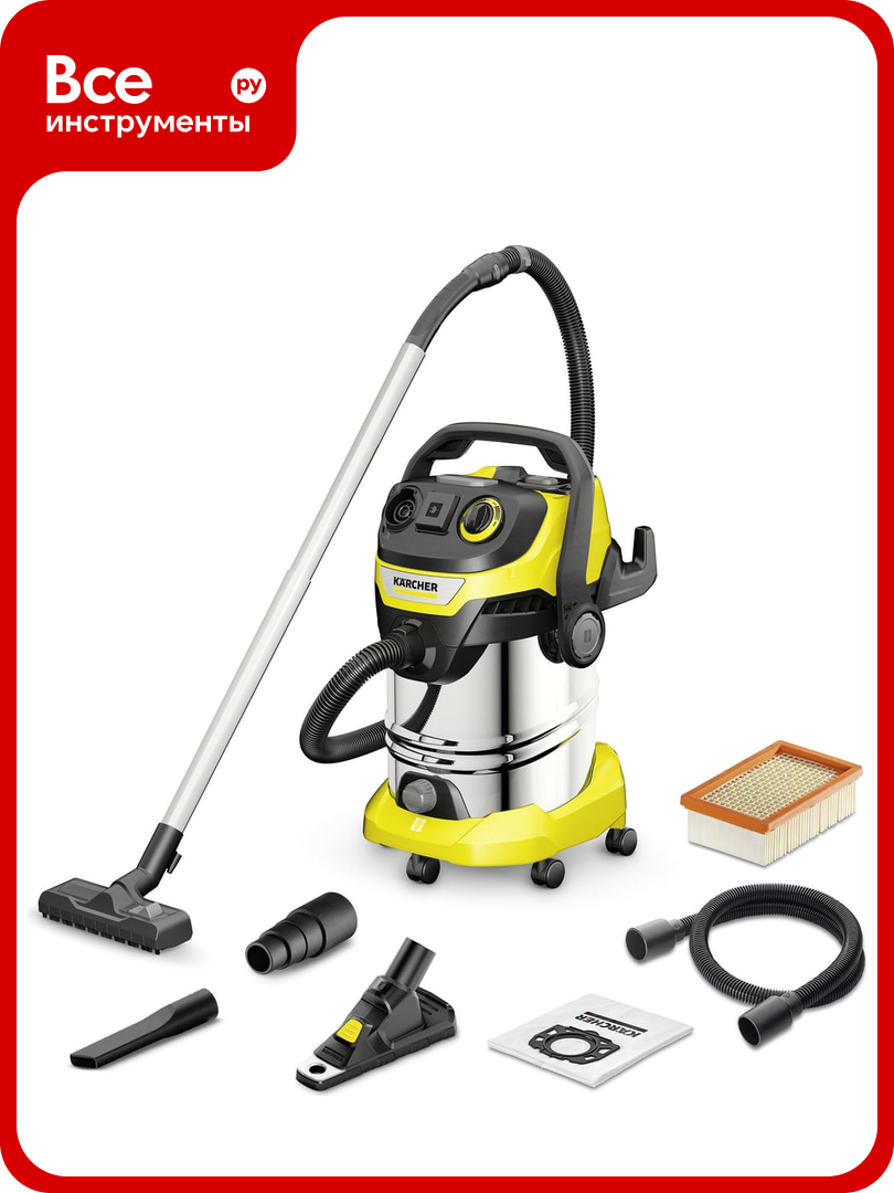 Хозяйственный пылесос Karcher WD 6 P S V-30/6/22/T + DDC (YSY) EU 1.628-382.0