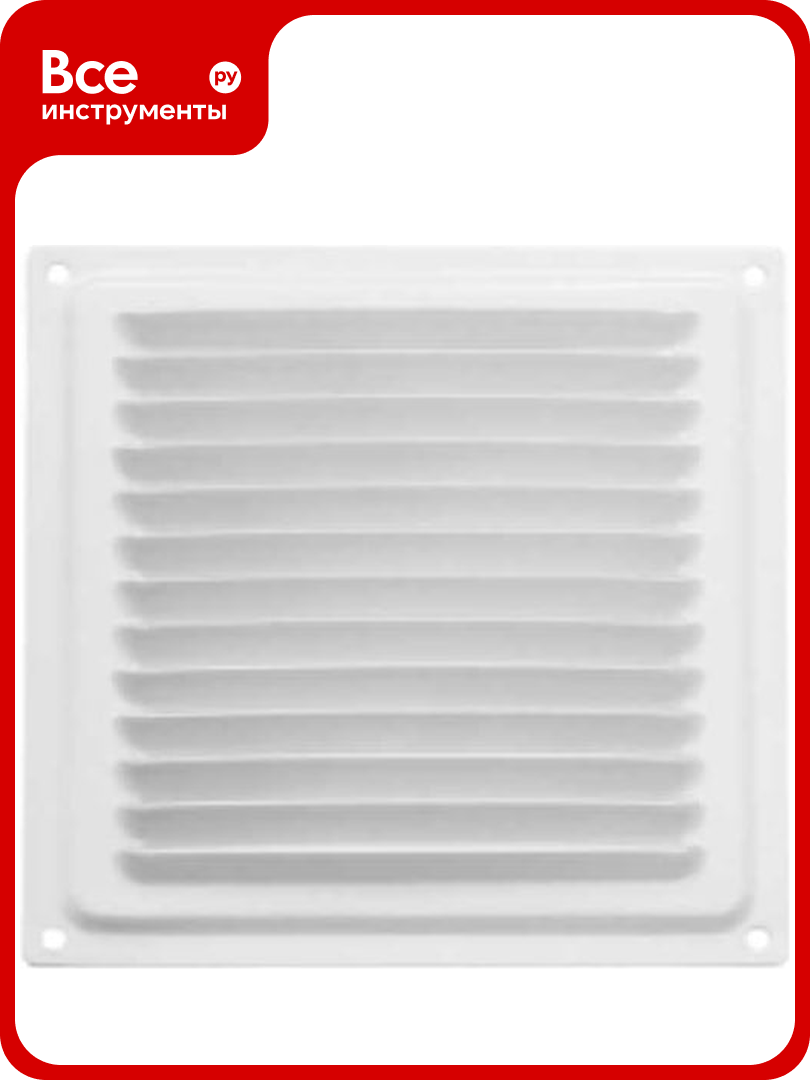 Решетка вентиляционная 150x150 мм белая Домарт 171097