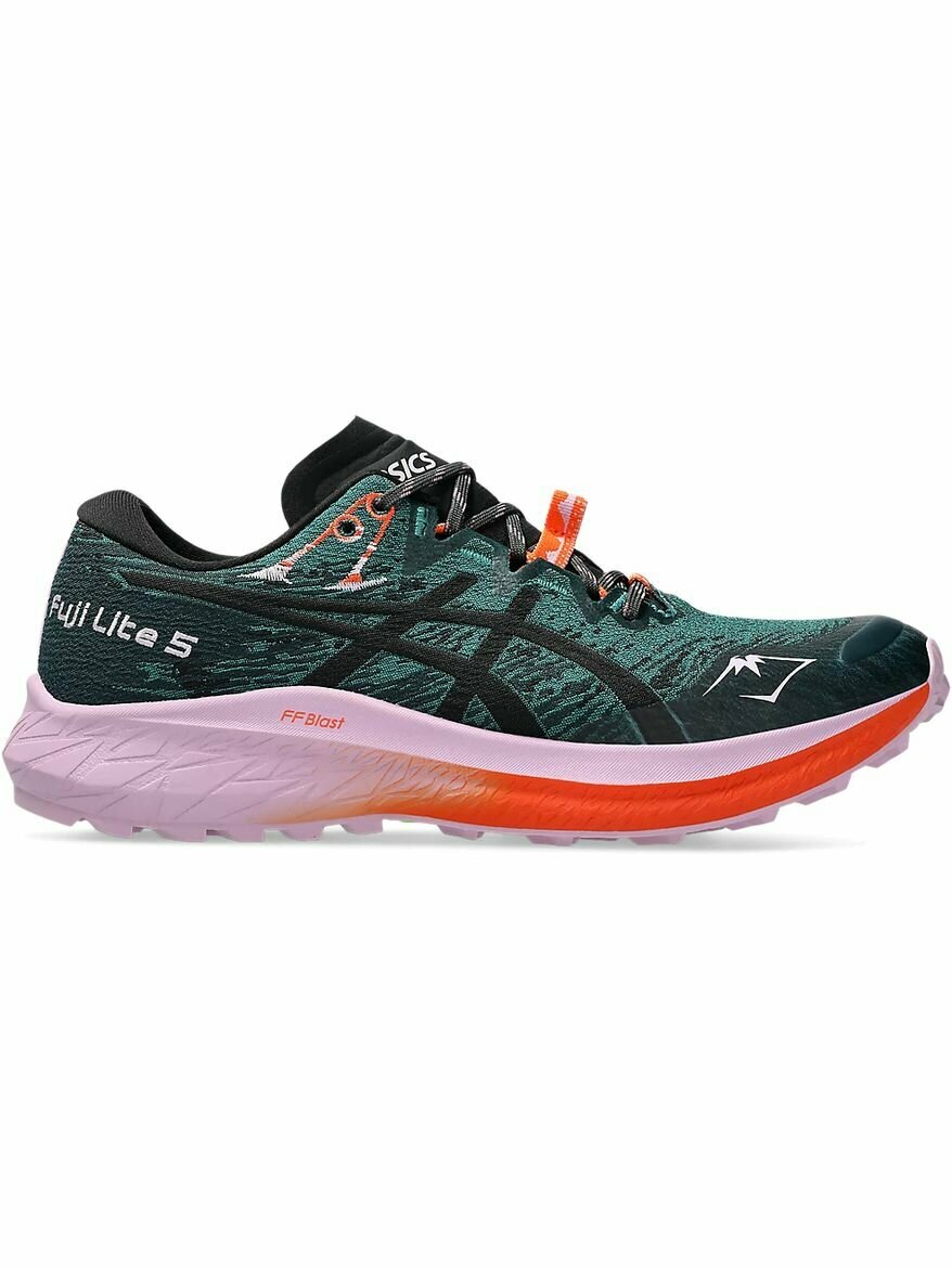 Кроссовки ASICS FUJI LITE 5, полнота F, размер 9,5 US, зеленый,