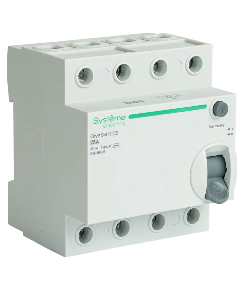 УЗО Systeme Electric City9 Set 4P 25 А 30мА 6кА AC C9R36425.
