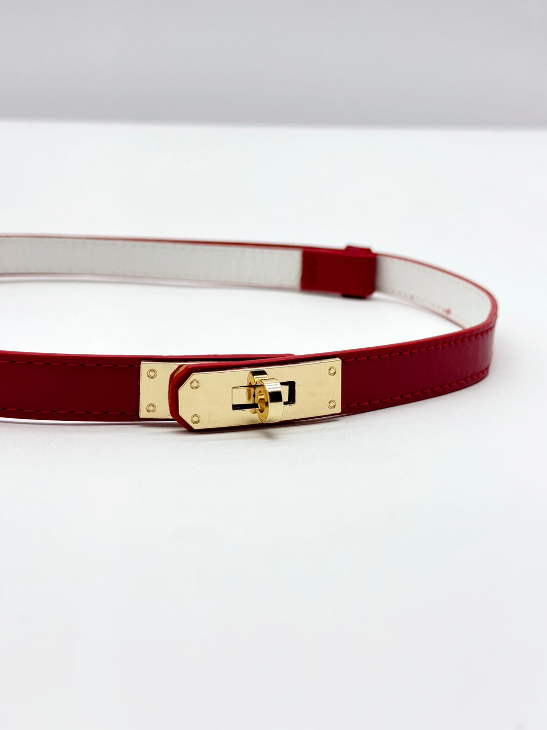 Ремень  для женщин, красный — фото 1