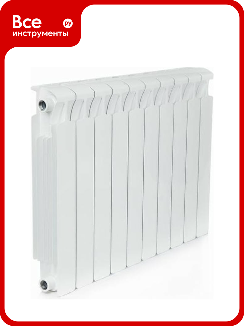 Биметаллический радиатор RIFAR MONOLIT 500 10 секц. бок. R-MN-500-10