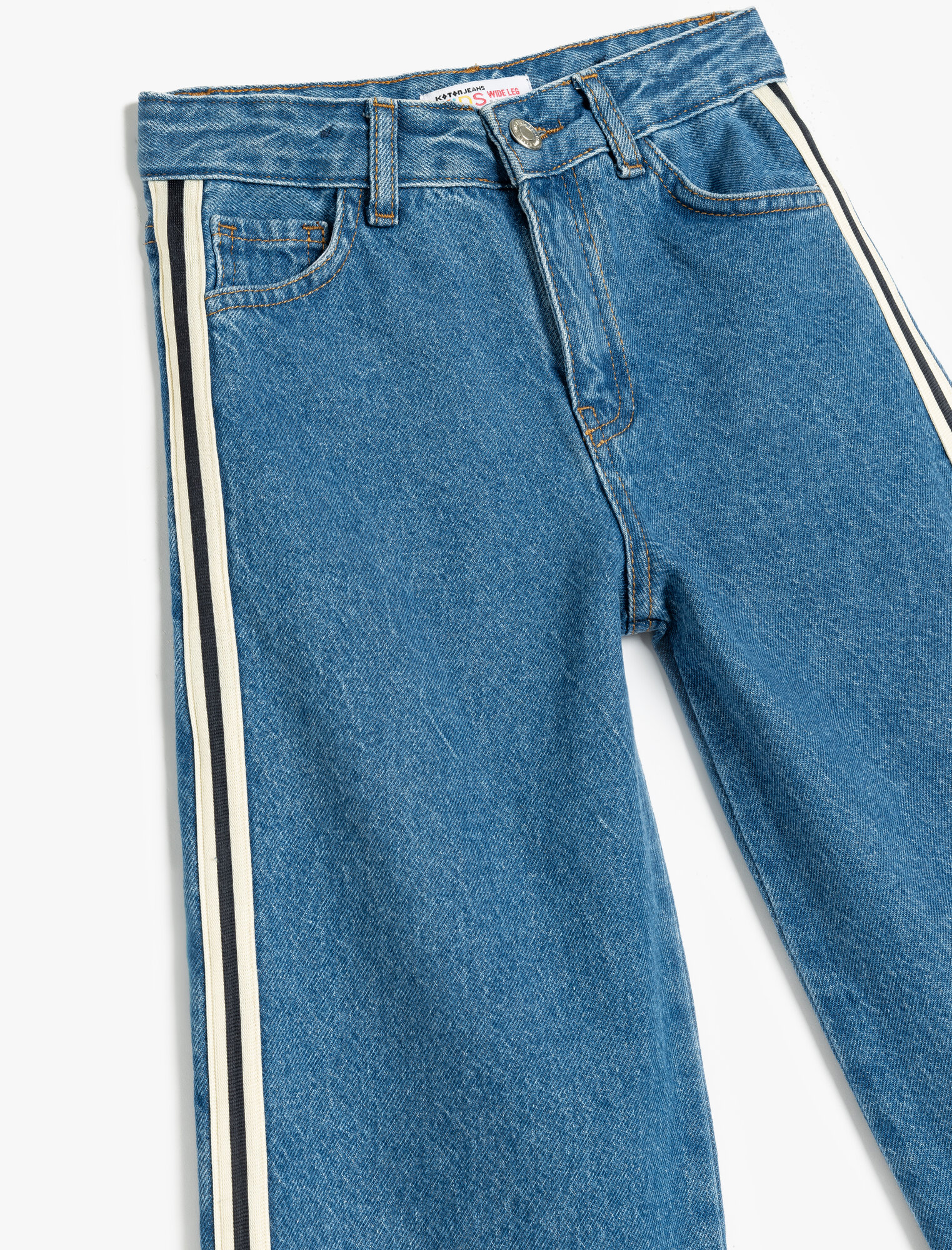 Брюки школьные KOTON CASUAL, размер 7-8 лет, темно-синий — фото 1