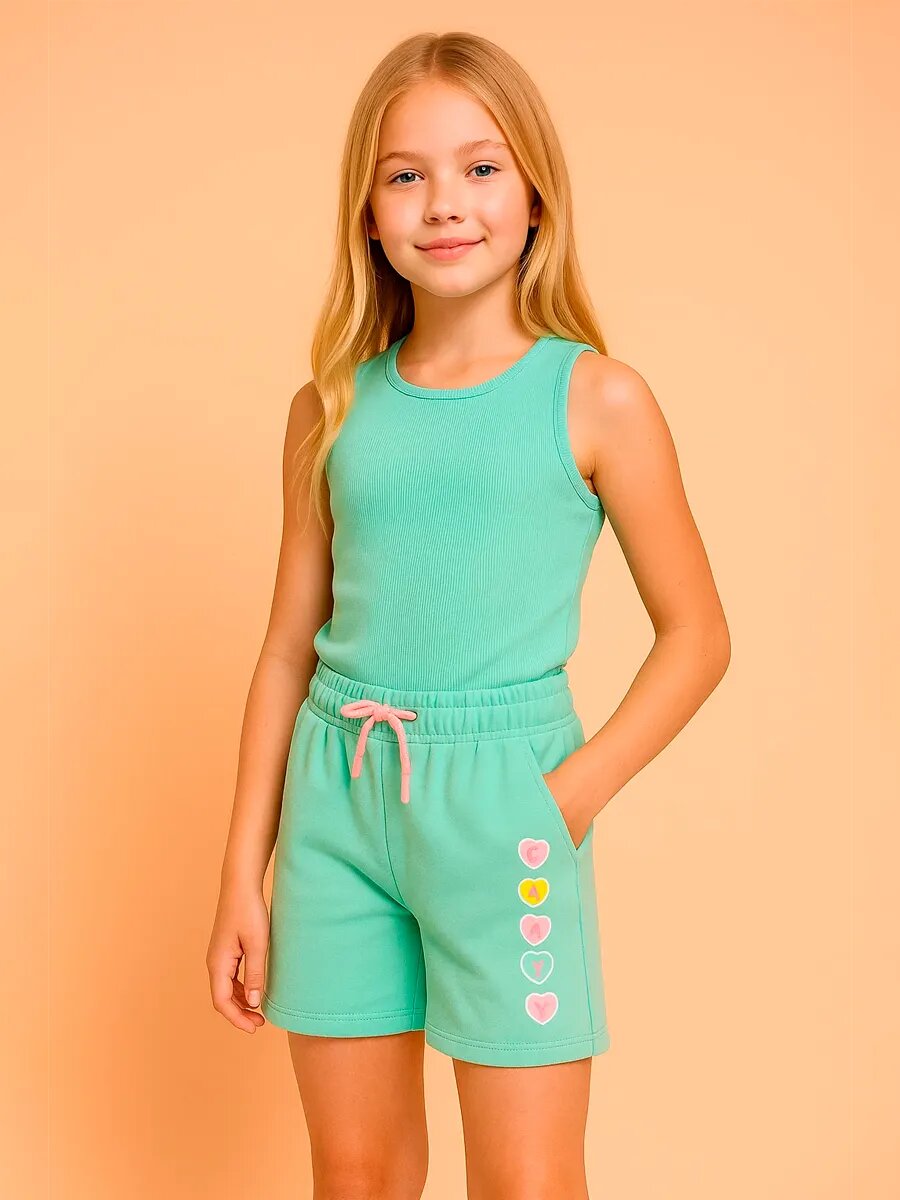 Шорты Kari Kids размер 5-6 бирюзовый