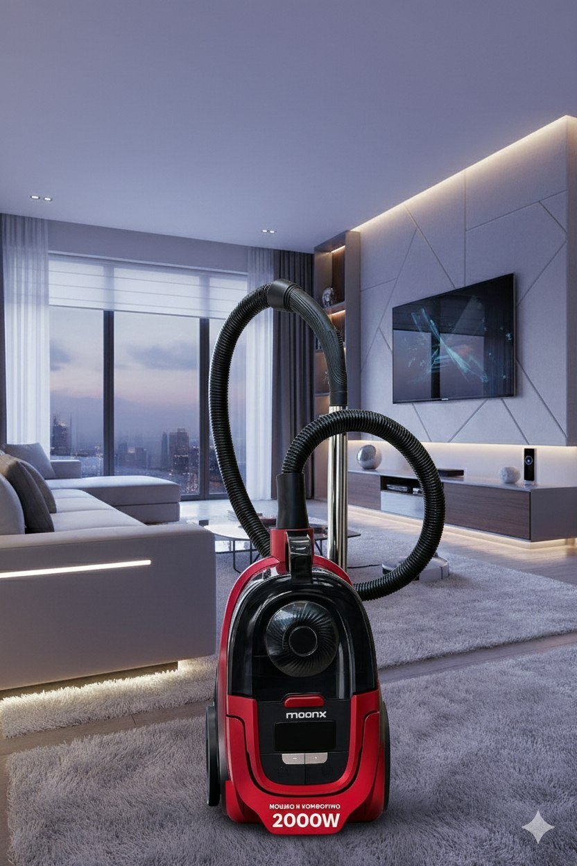 Пылесос Moonx MVC4520R 2000W, HEPA-фильтр, мощный помощник в уборке