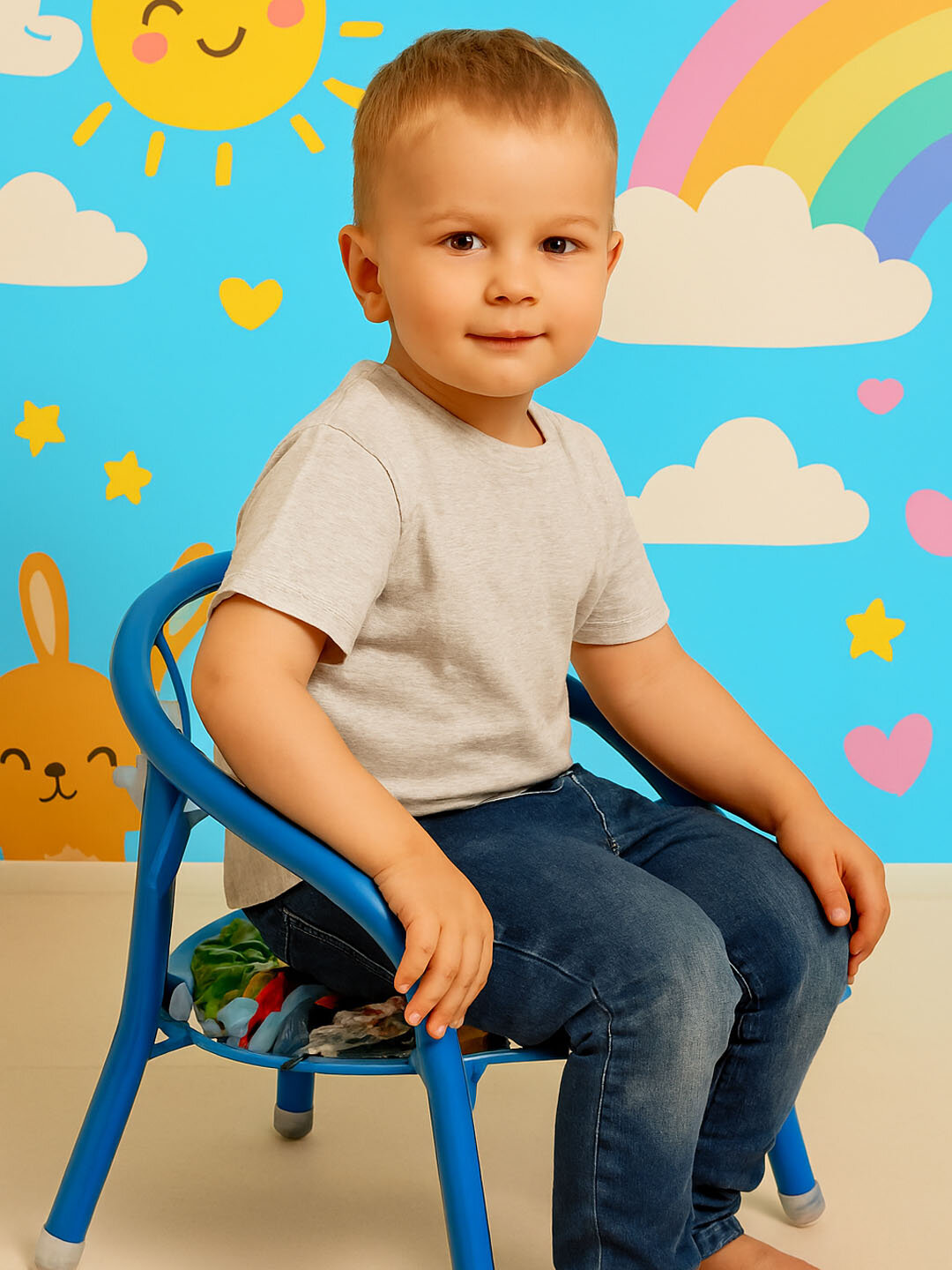 Детский стульчик для кормления со столешницей, металлический, стул для детей с пищалкой