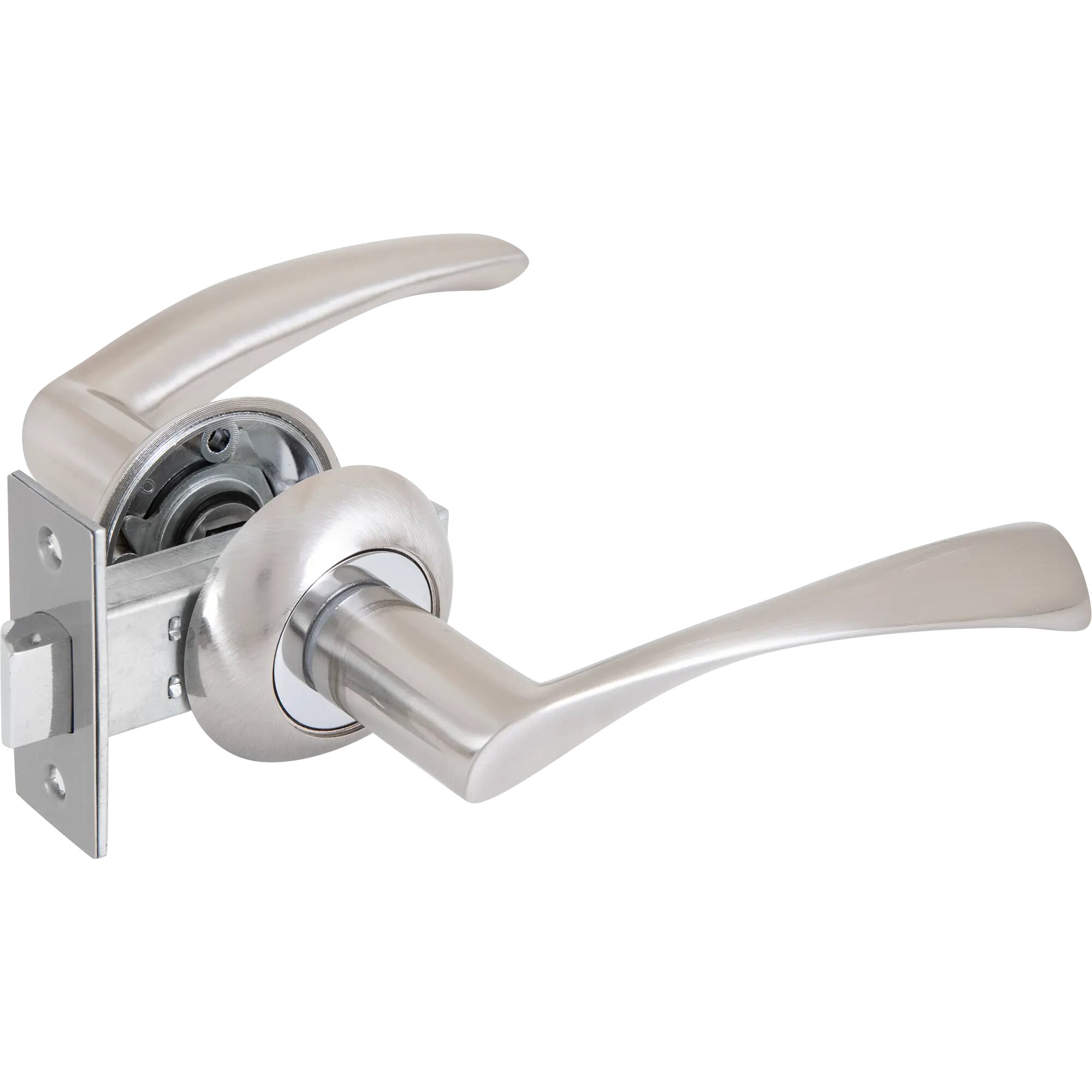 Дверные ручки 23 SN без запирания комплект цвет никель