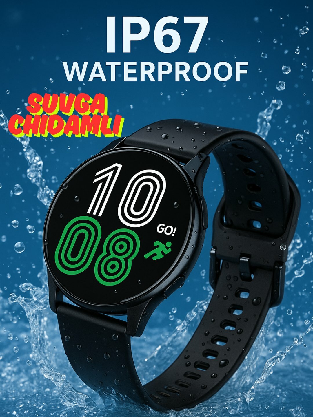 Умные часы для android и iPhone, Apple, IOS, водонепроницаемые — фото 1