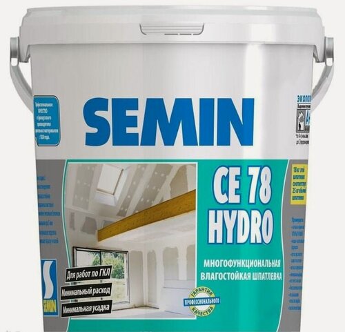 Изображение товара Шпатлевка SEMIN CE 78 HYDRO готовая к применению влагостойкая 20кг