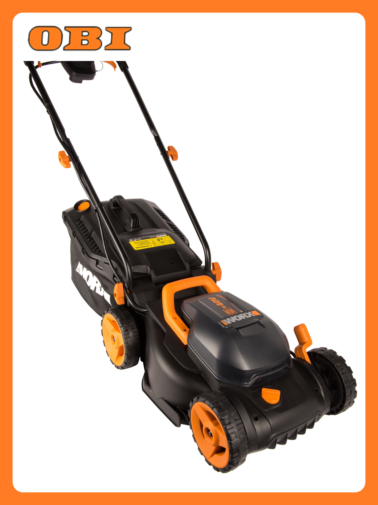 Газонокосилка аккумуляторная WORX WG779E.1 40В 2х4Ач 34 см АКБ и ЗУ входит в комплект