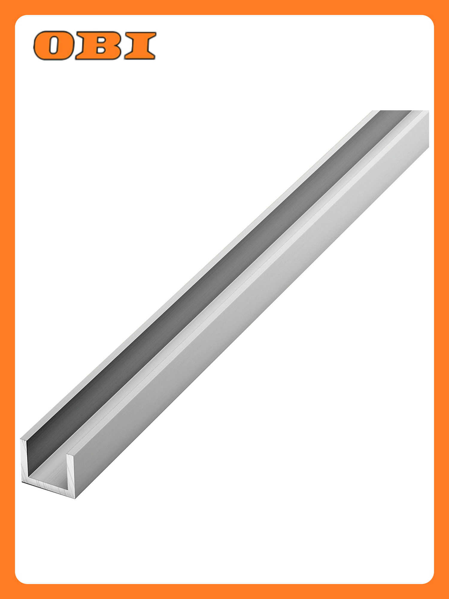 Швеллер лука серебро 1000х10х15 мм