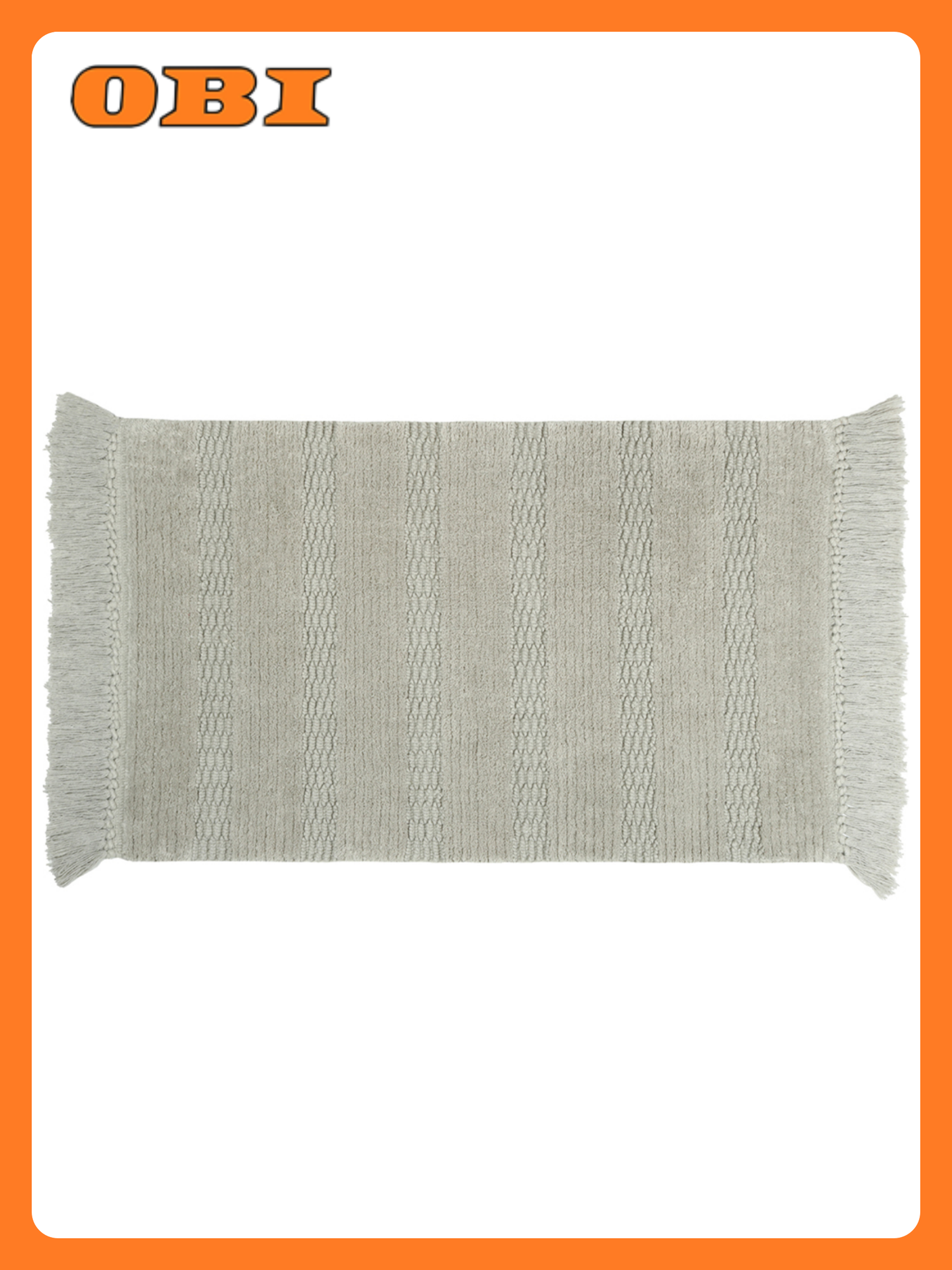 Коврик для ванной 1-ый светло-серый sandal 50х80 см