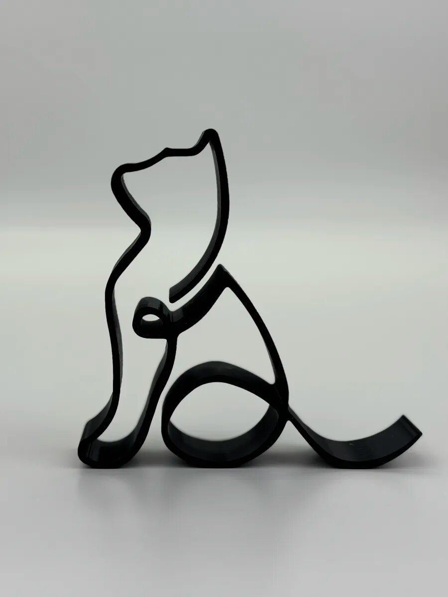 Статуэтка для декора интерьера кошка, добавляет уют и стиль в любое пространство