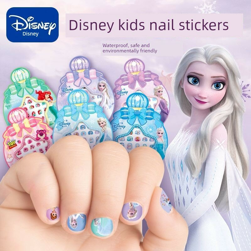 Набор наклеек для ногтей Disney Frozen Эльза Принцесса Нетоксичные для детей 1 шт. Карикатура