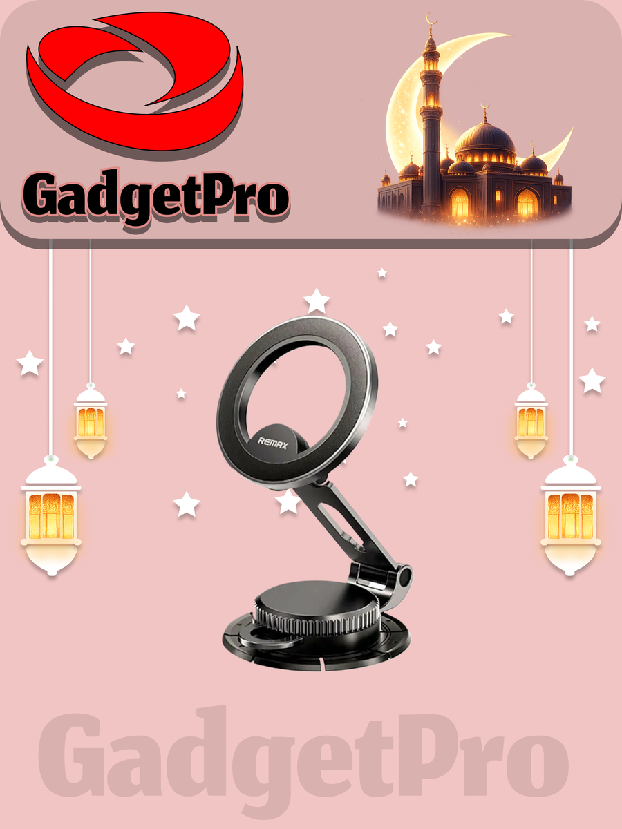 Автодержатель магнитный Remax RM-C42Pro с вращением и кольцом для телефона, новый и удобный.