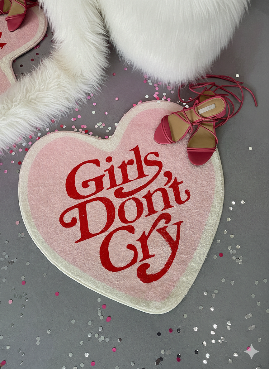 Коврик комнатный сердце 60х60