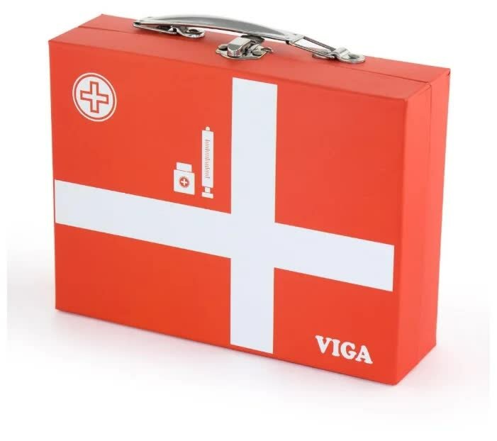 Набор доктор Viga, 10 деталей, в чемодане 50530 — фото 1