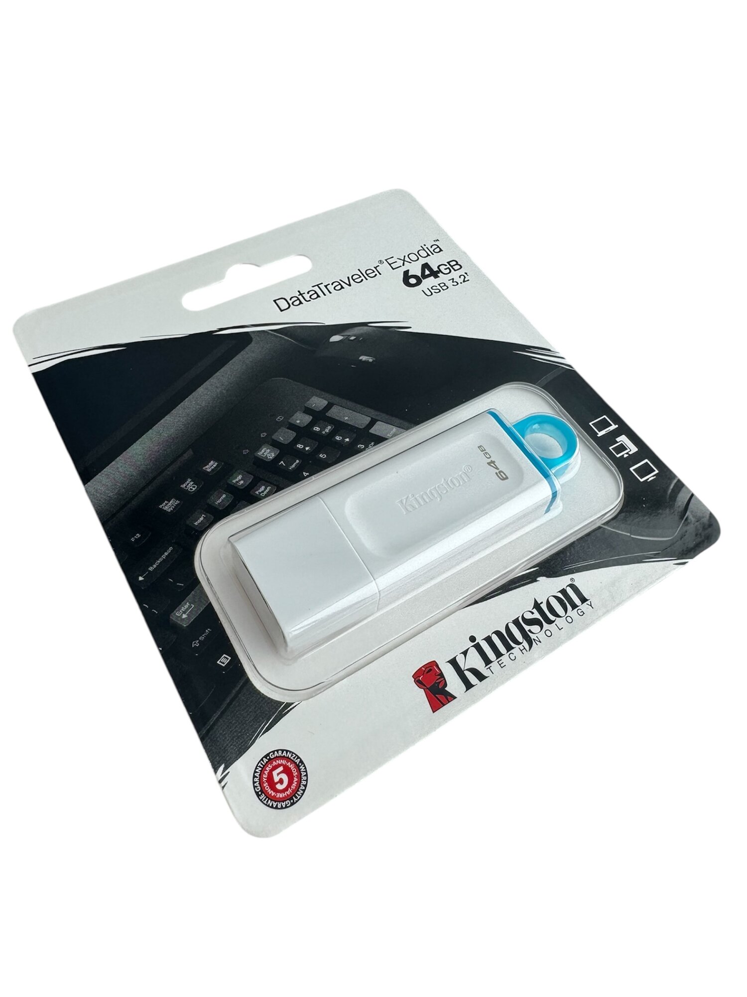 Флеш-накопитель Kingston DataTraveler Exodia, 64ГБ, USB 3.2 gen. 1