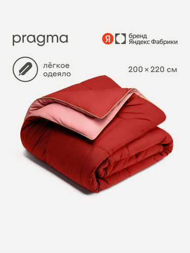Изображение товара Одеяло-комфортер Pragma Pulek маково-розовый, евро 200х220 см