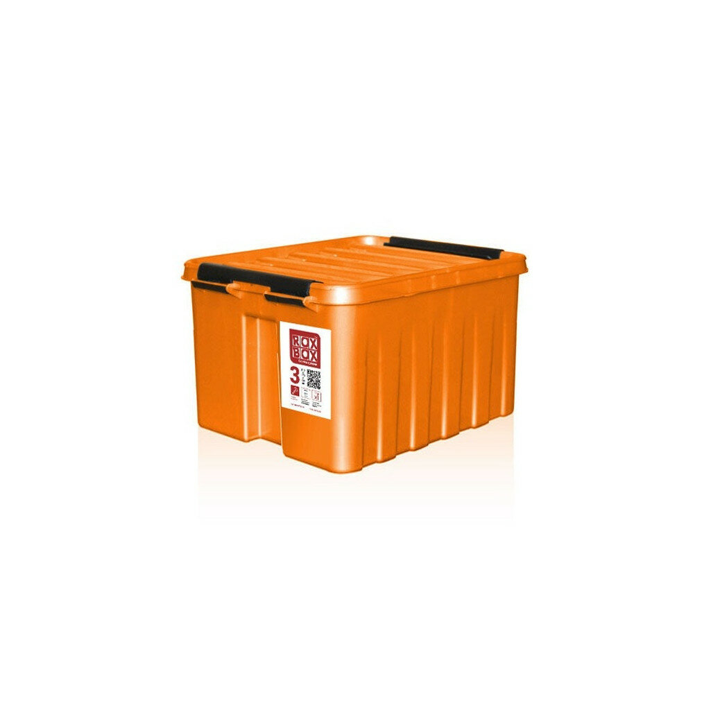 Контейнер Rox Box с крышкой 35 л оранжевый