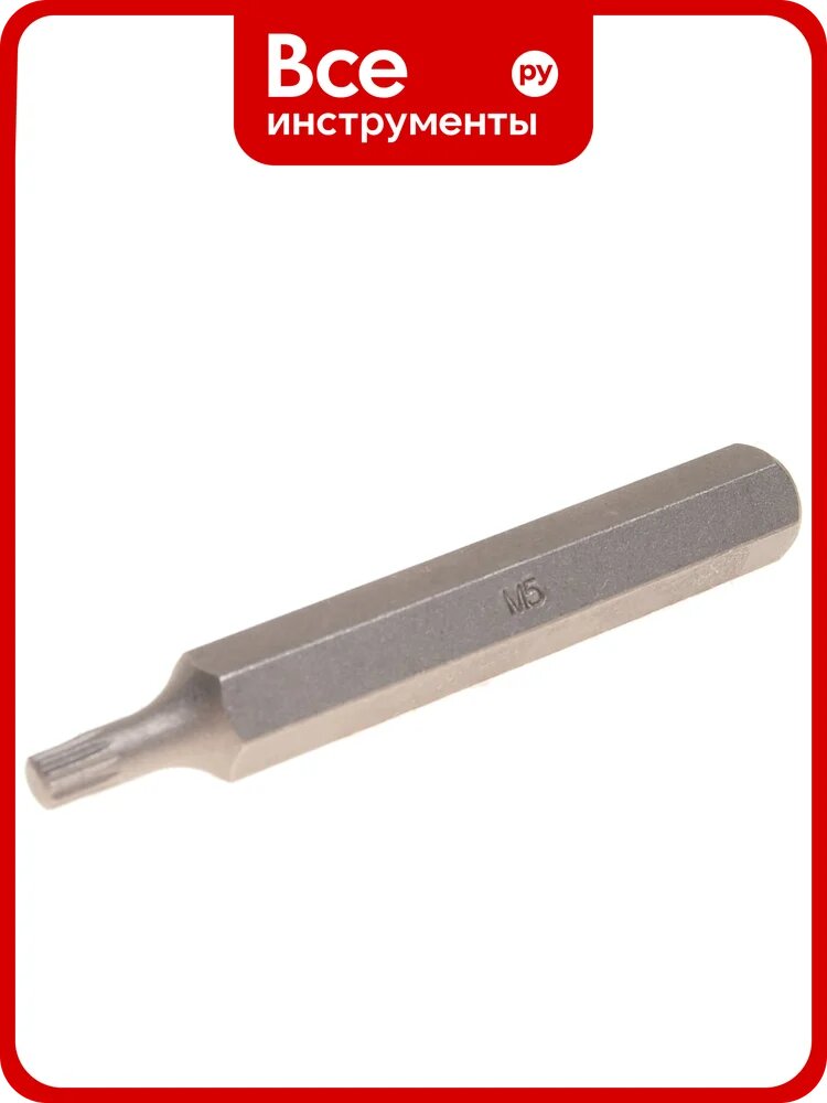 Вставка 3/8", SPLINE M5, 75 мм ROCKFORCE RF-1787505(1051)