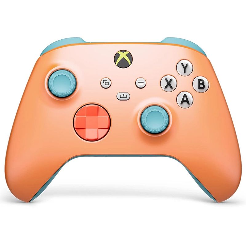 Xbox Геймпад Xbox Series X/S, Bluetooth Sunkissed Vibes OPI, оранжевый кабель длиной 180 сантиметров для зарядки