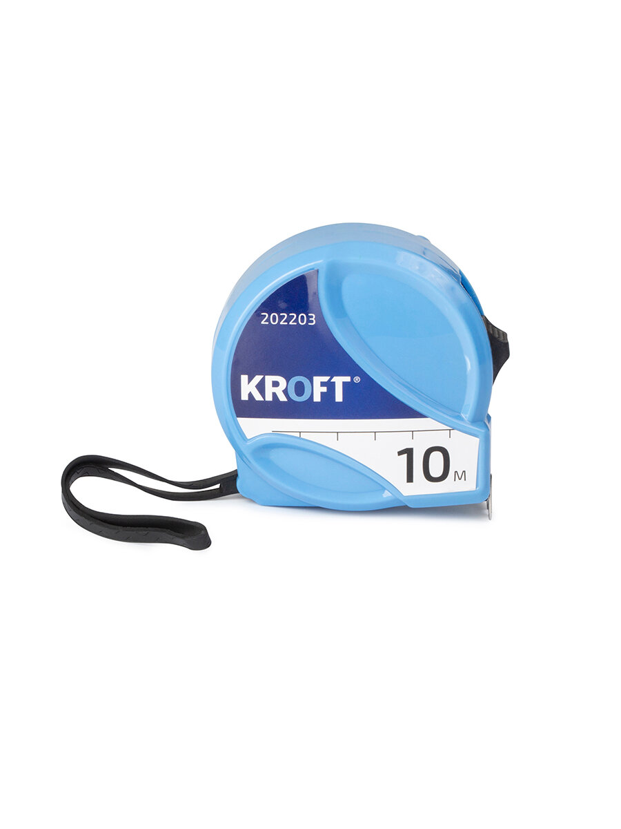 Рулетка строительная 10 м х 25 мм KROFT — фото 1