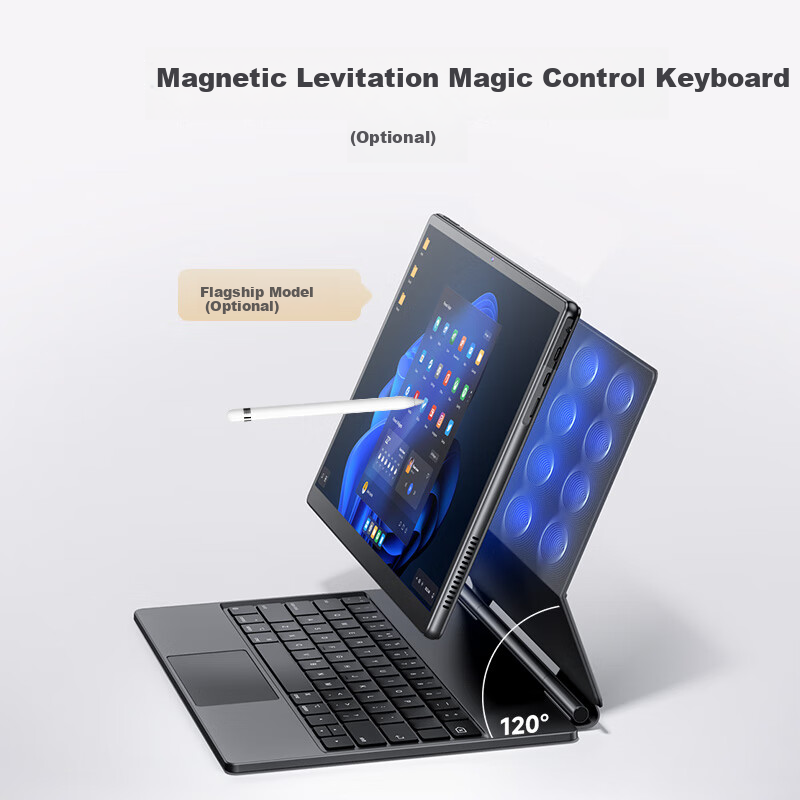 Ноутбук Dere 2-in-1 Tablet Laptop, Self-operated, Touchscreen 32G+1TB, T30 Pro, gray