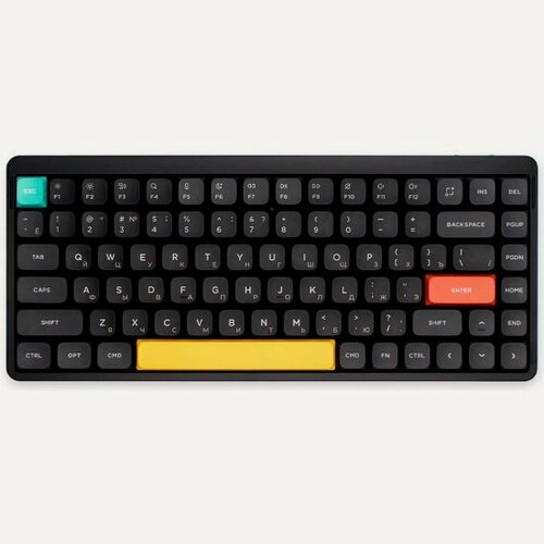 Изображение товара Клавиатура Nuphy AIR75v2 QMK беспроводная/проводная Basalt Black, RGB, Hot Swap, Aloe Switch (AIR75v2-BB-21)