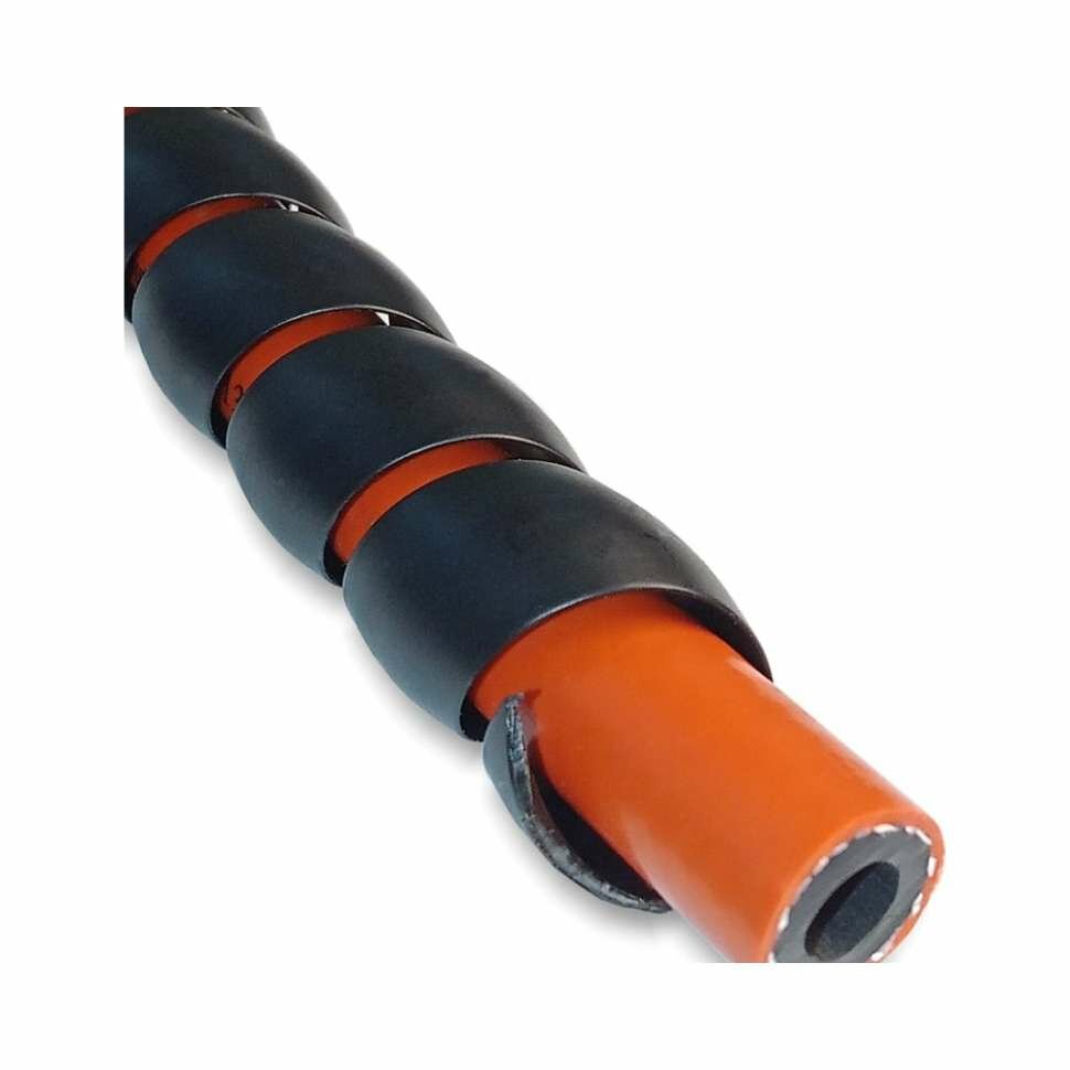 Спиральная пластиковая защита PARLMU HPS-20-C11, 20 мм, выпуклая поверхность, черная, 2 м PR2600700