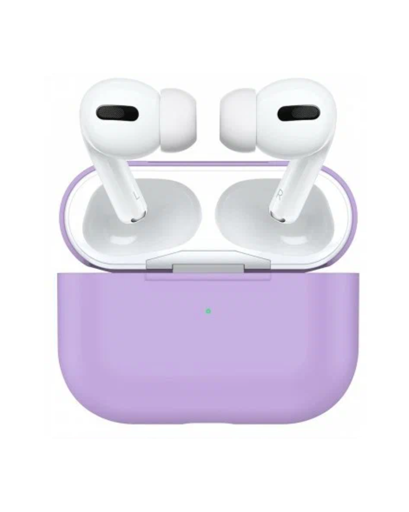 Защитный чехол силиконовый для наушников Airpods Pro 2, фиолетовый