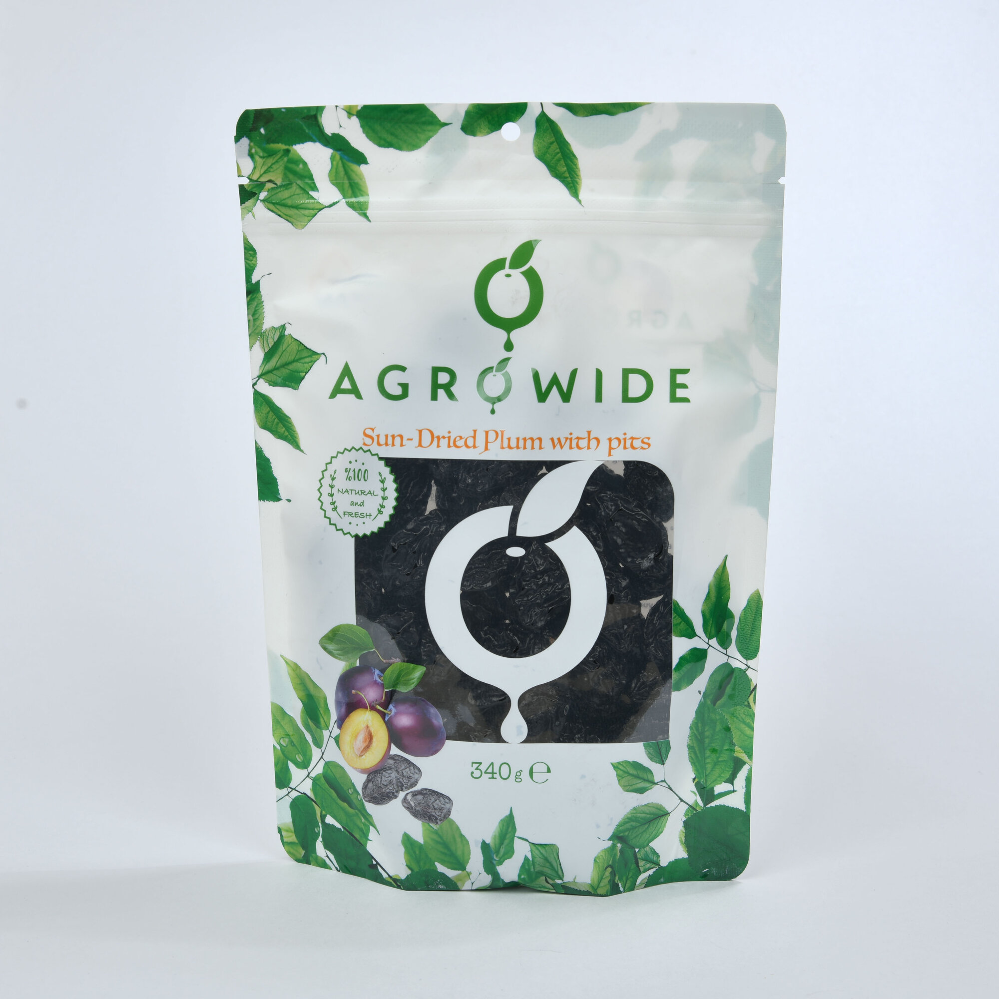 Чернослив без косточки 340 гр - упаковано в ZIP пакет - Agrowide