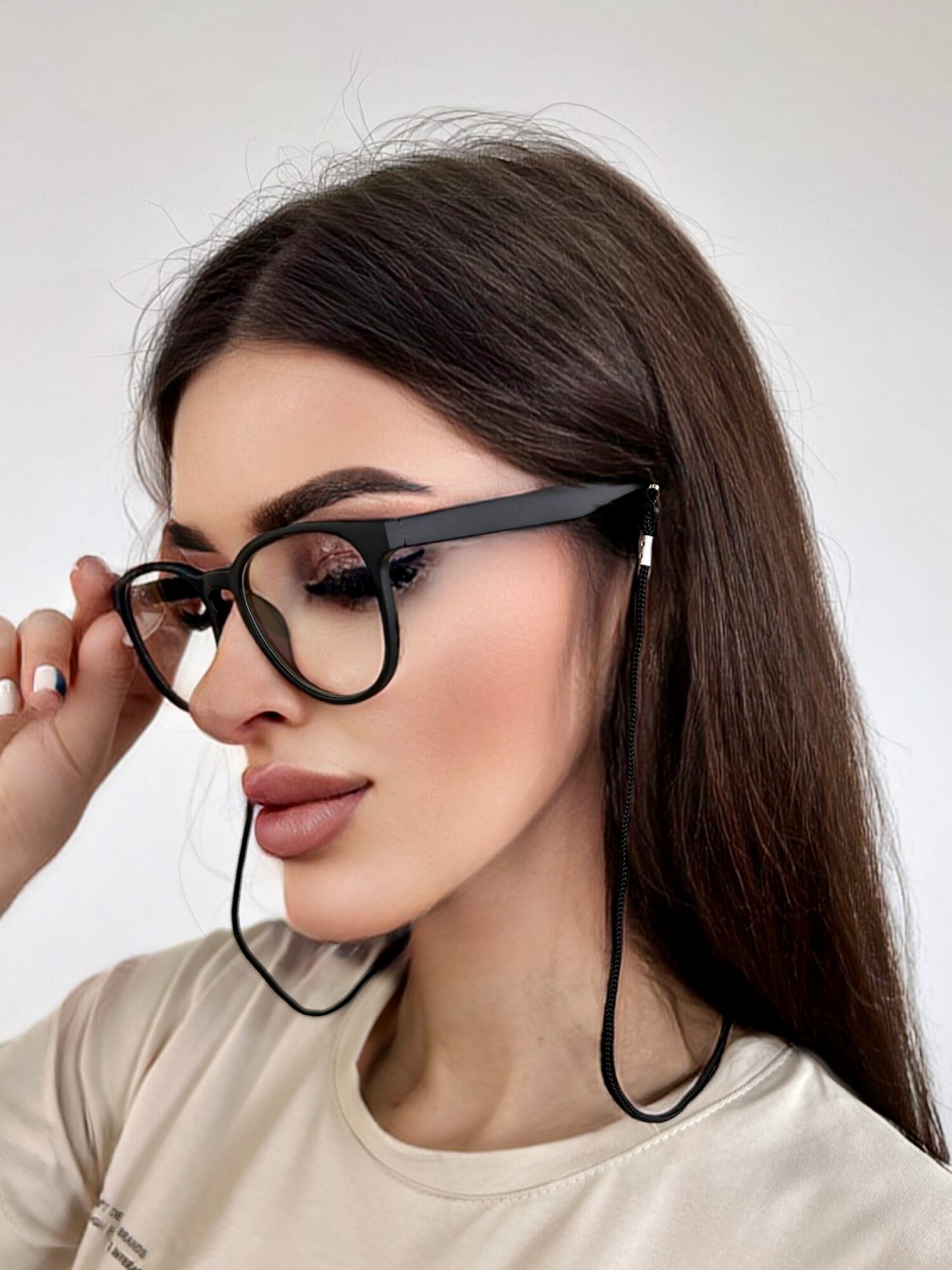 Очки UltraGlass, корригирующие -2.5, пластиковые линзы, черные — фото 1