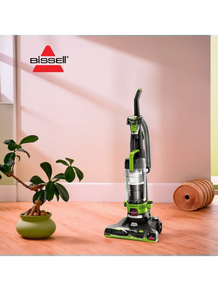 Мощный вертикальный пылесос BISSELL Powerforce Turbo с турбощеткой, контейнером 3.5 л и автосмоткой шнура